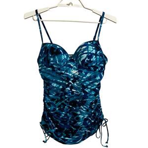 Love Your Assests Ruched Underwire Tankini Top